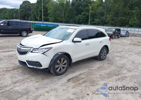 2016 Acura Mdx Advance Entertainment Packages/Advance Package z USA, uszkodzony, nr VIN 5FRYD4H99GB035969